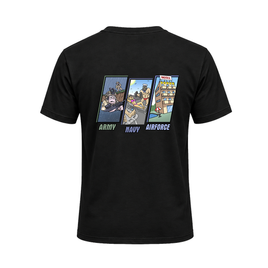 Army Vs Navy Vs Airforce T-Shirt (Unisex)