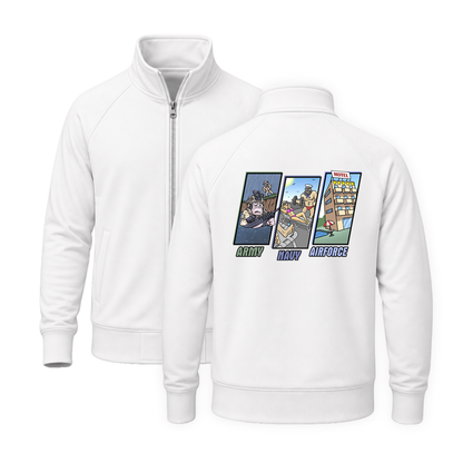 Army Vs Navy Vs Airforce Zip-up Jackets