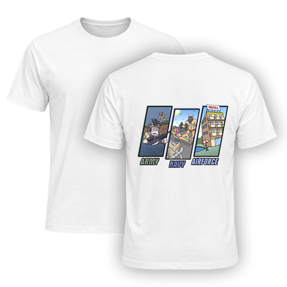 Army Vs Navy Vs Airforce T-Shirt (Unisex)