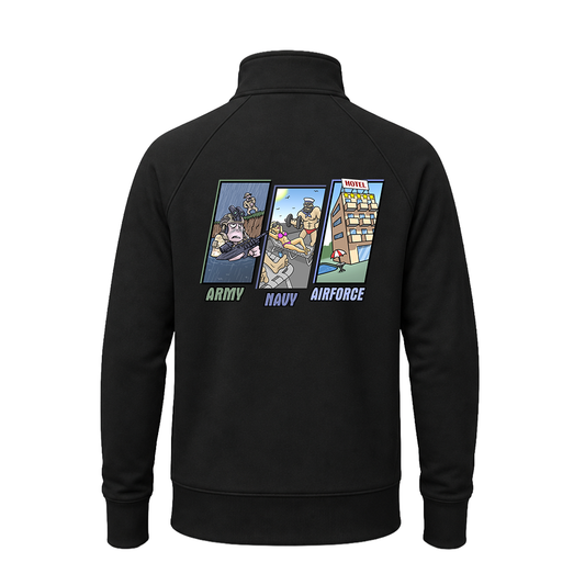 Army Vs Navy Vs Airforce Zip-up Jackets