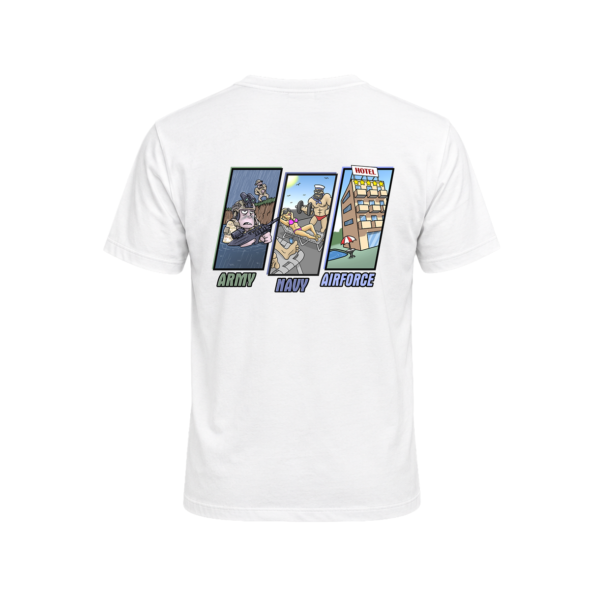 Army Vs Navy Vs Airforce T-Shirt (Unisex)